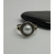 Ezüst gyűrű gyönggyel  54-es