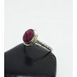 Ezüst gyűrű rubin kővel 55-ös