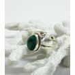 Ezüst gyűrű smaragd kővel 55-ös