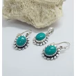 Ezüst szett TÜRKIZ kővel,antikolt