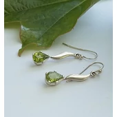 Ezüst fülbevalók valódi kövekkel