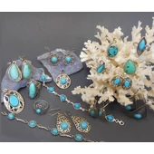 Türkiz köves ezüst ékszerek-A belsö nyugalom köve.