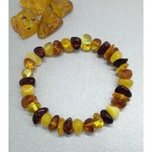 Balti borostyán karkötő,több színű 18 cm