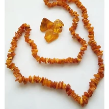 Valódi balti borostyán  lánc 68 cm