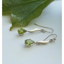 Ezüst fülbevaló PERIDOT/OLIVIN
