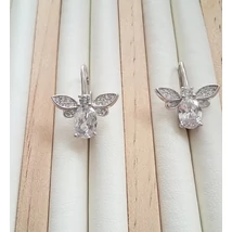 Ezüst fülbevaló cirkónia kővel