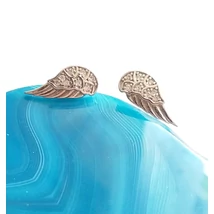 Ezüst fülbevaló cirkónia köves angyal szárny