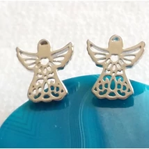 Ezüst fülbevaló angyal