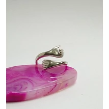 Ezüst gyűrű  58-60 méret,állítható ölelő kéz