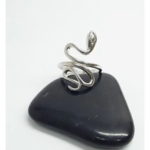 Ezüst gyűrű kígyós 58-as