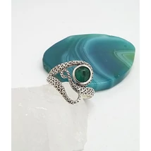 Ezüst gyűrű SMARAGD kővel 54-es