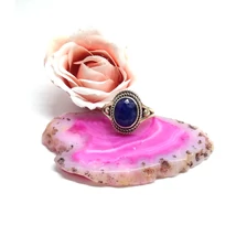 Ezüst gyűrű zafír 59-es