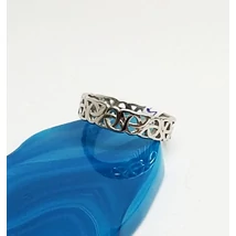 Ezüst gyűrű karika 57-es