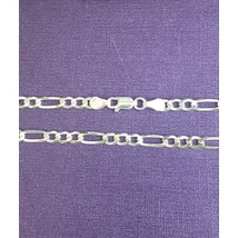 Ezüst  lánc  ffi  "figaro" 60 cm/5mm 