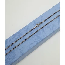 Ezüst lánc,antikolt csavart 60 cm 