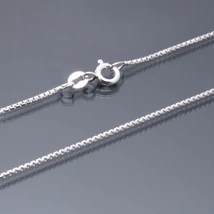 Ezüst lánc,KOCKA  60 cm,közepesen vastag