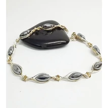 Ezüst KARKÖTŐ hematit kővel