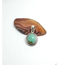 Ezüst medál VALÓDI TÜRKIZ KŐVEL