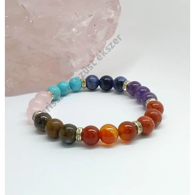 7 csakra karkötő MOST CSAK  2500,-FT!