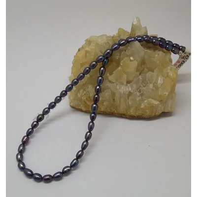 Édes vízi tenyésztett  gyöngy (ezüst szerelékkel)