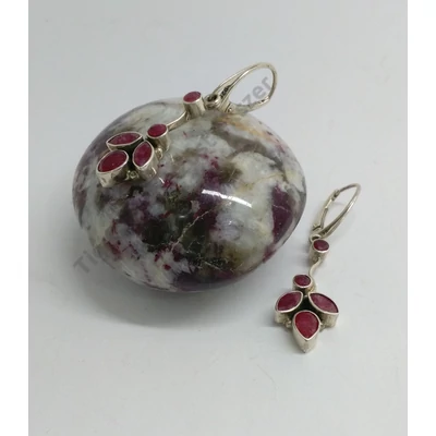 Ezüst fülbevaló RUBIN 