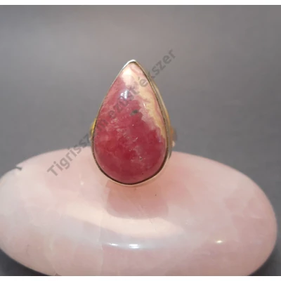 Ezüst gyűrű  RODONIT  kővel