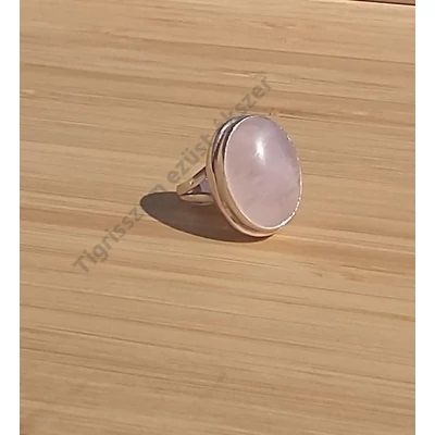 Ezüst gyűrű RÓZSAKVARC 54-es