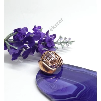 Ezüst aranyozott gyűrű 54-es