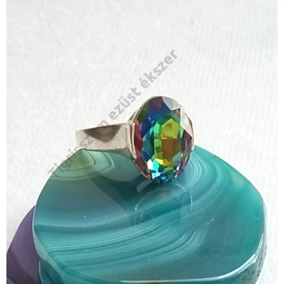 Ezüst női  gyűrű SWAROVSKI kristállyal 63-as