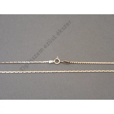 Ezüst   női nyaklánc,antikolt lapos