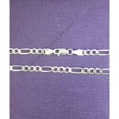 Ezüst  lánc  ffi  "figaro" 60 cm/5mm 