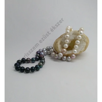 Édesvízi tenyésztett gyöngy nyaklánc ezüst kapoccsal