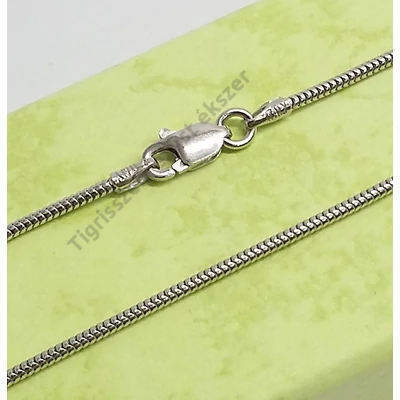 Ezüst lánc kígyó,ródiumos 50 cm