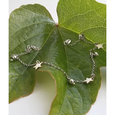 Ezüst bokalánc,ródiumos  23,5+3cm