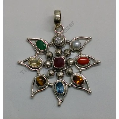 Ezüst medál NAVARATNA,"a kilenc bolygó kövei"