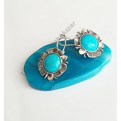 Ezüst fülbevaló TÜRKIZ 