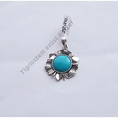 Ezüst medál türkizzel